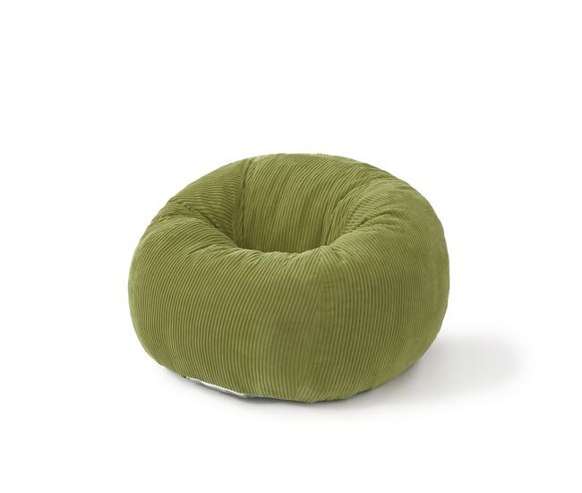 Puff relax pera homemiyn de corduroy con relleno de espuma