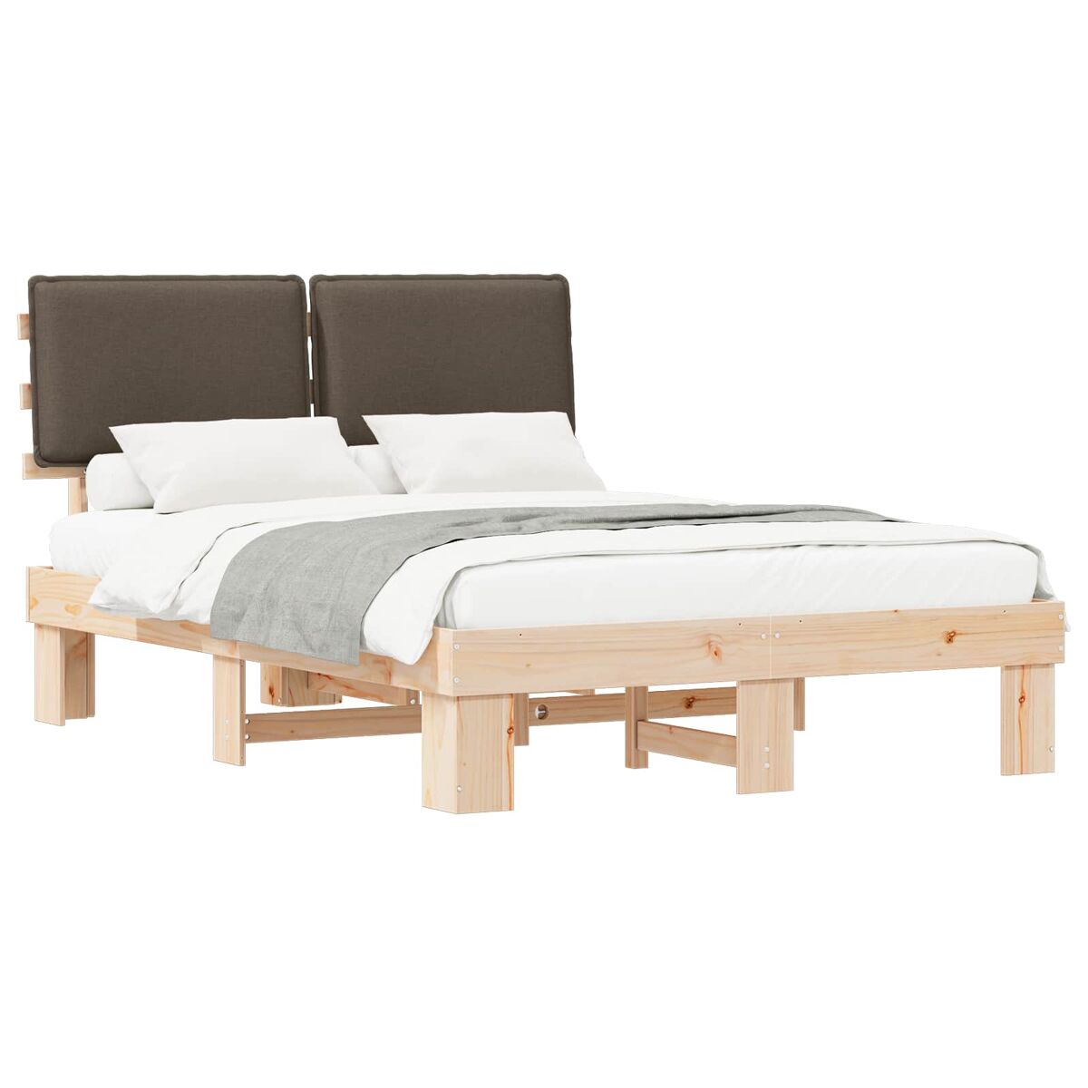 Estructura de cama matrimonial 143x201 Topo