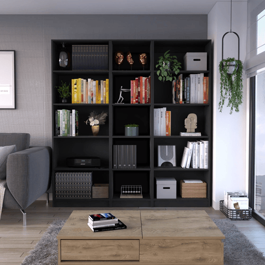 Conjunto de Estantes com Design Versátil e Estética Moderna Conjunto de Estantes com Design Versátil e Estética Moderna