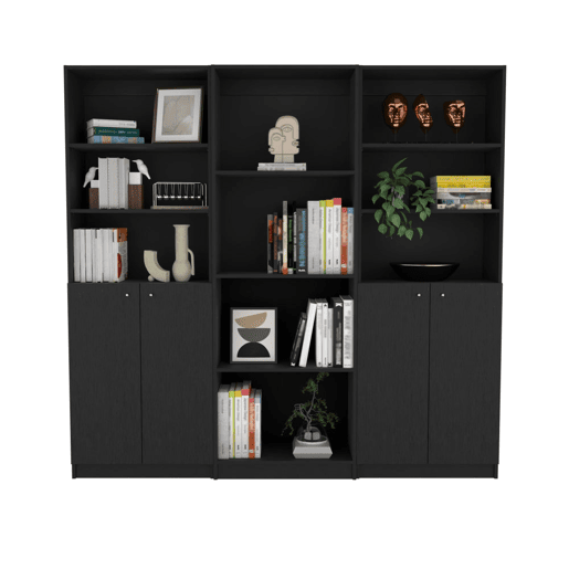 Conjunto de Estantes com Design Contemporâneo e Funcional