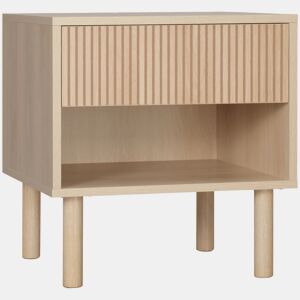 HOMCOM Mesa de Cabeceira Mesinha de Cabeceira com Gaveta e Prateleira Aberta Estilo Moderno Mesa Auxiliar para Quarto Sala 47x47x50 cm Madeira