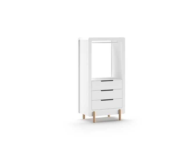 Armario infantil smile 88x57x180 blanco
