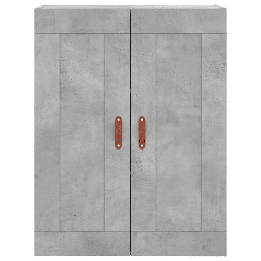 Armário alto - Bufete - Móvel de apoio 69,5x34x180 cm derivados de madeira cinza cimento pt982