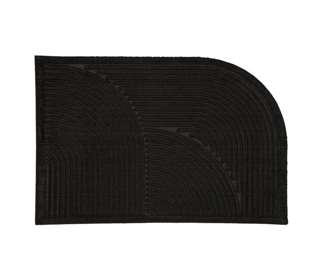 Alfombra de pasillo valentino 60x90x1 negro