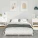 Estructura de cama matrimonial Estructura de cama matrimonial Blanco