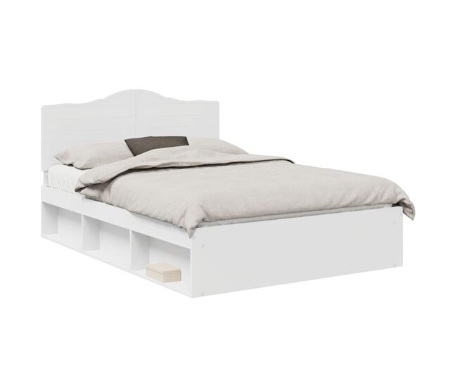 Estructura de cama doble matrimonial - 140 x 200 cm madera de pino macizo