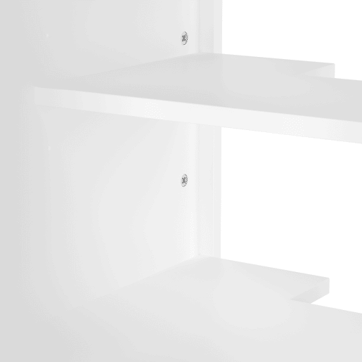 Armário de casa de banho com pés 51x46x85 cm - Com lavatório, prateleira ajustável, gaveta silenciosa - Branco