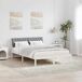 Estructura de cama matrimonial 145x204 Estructura de cama matrimonial 145x204 Blanco/ Gris Claro