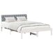 Estructura de cama matrimonial 145x204 Estructura de cama matrimonial 145x204 Blanco/ Gris Claro