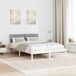 Estructura de cama matrimonial 145x204 Estructura de cama matrimonial 145x204 Blanco/ Gris Claro
