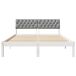 Estructura de cama matrimonial 145x204 Estructura de cama matrimonial 145x204 Blanco/ Gris Claro