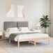 Estructura de cama matrimonial 140x195 Estructura de cama matrimonial 140x195 Blanco/ Gris Claro