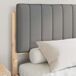 Estructura de cama matrimonial 140x195 Estructura de cama matrimonial 140x195 Blanco/ Gris Claro