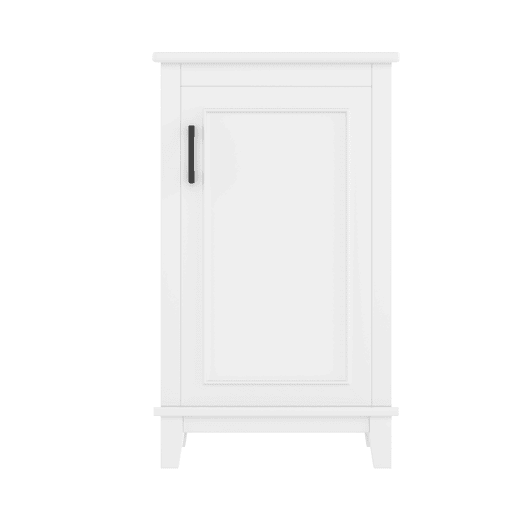 Móvel de casa de banho 51x34x83 cm - Com lavatório cerâmico integrado, prateleiras ajustáveis, cor branca
