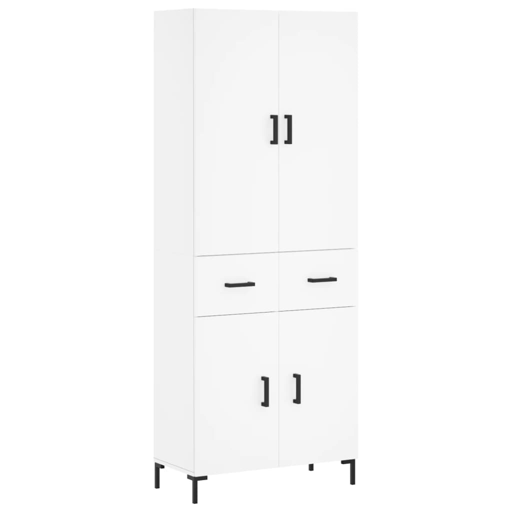 Aparador alto - Mueble de almacenamiento 69 Blanco
