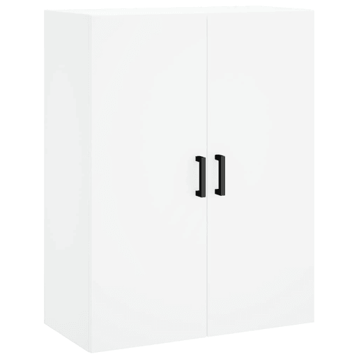 Armário alto - Bufete - Móvel de apoio 69,5x34x180 cm derivados de madeira branco pt676