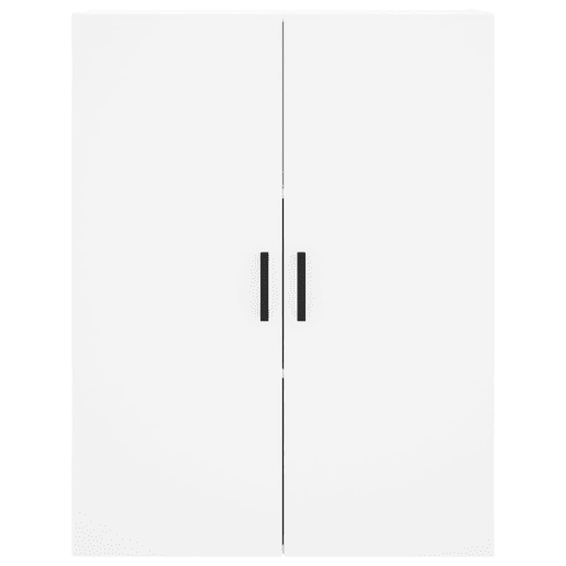 Armário alto - Bufete - Móvel de apoio 69,5x34x180 cm derivados de madeira branco pt676