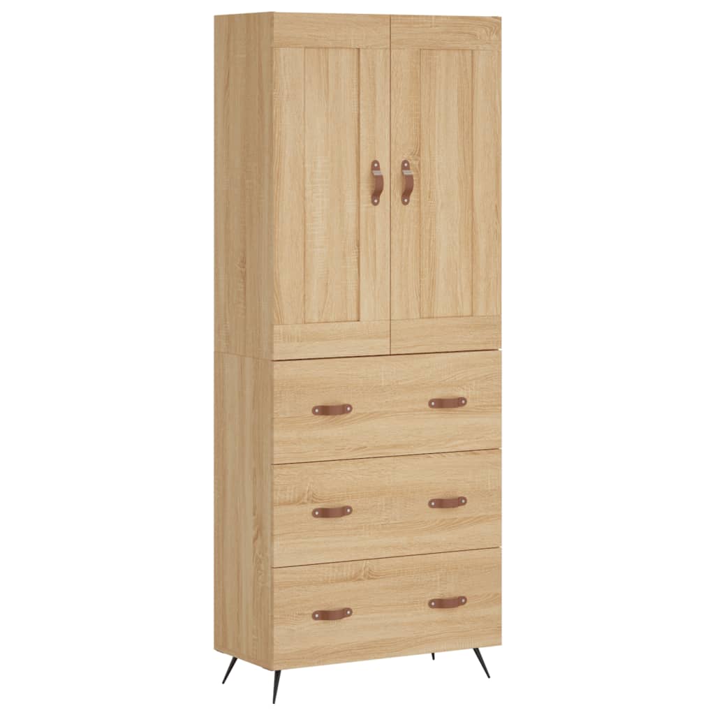 Aparador alto - Mueble de almacenamiento 69 Marrón