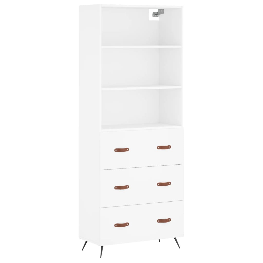 Aparador alto - Mueble de almacenamiento 69 Blanco