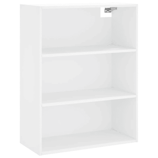 Armário alto - Bufete - Móvel de apoio 69,5x34x180 cm derivados de madeira branco pt628