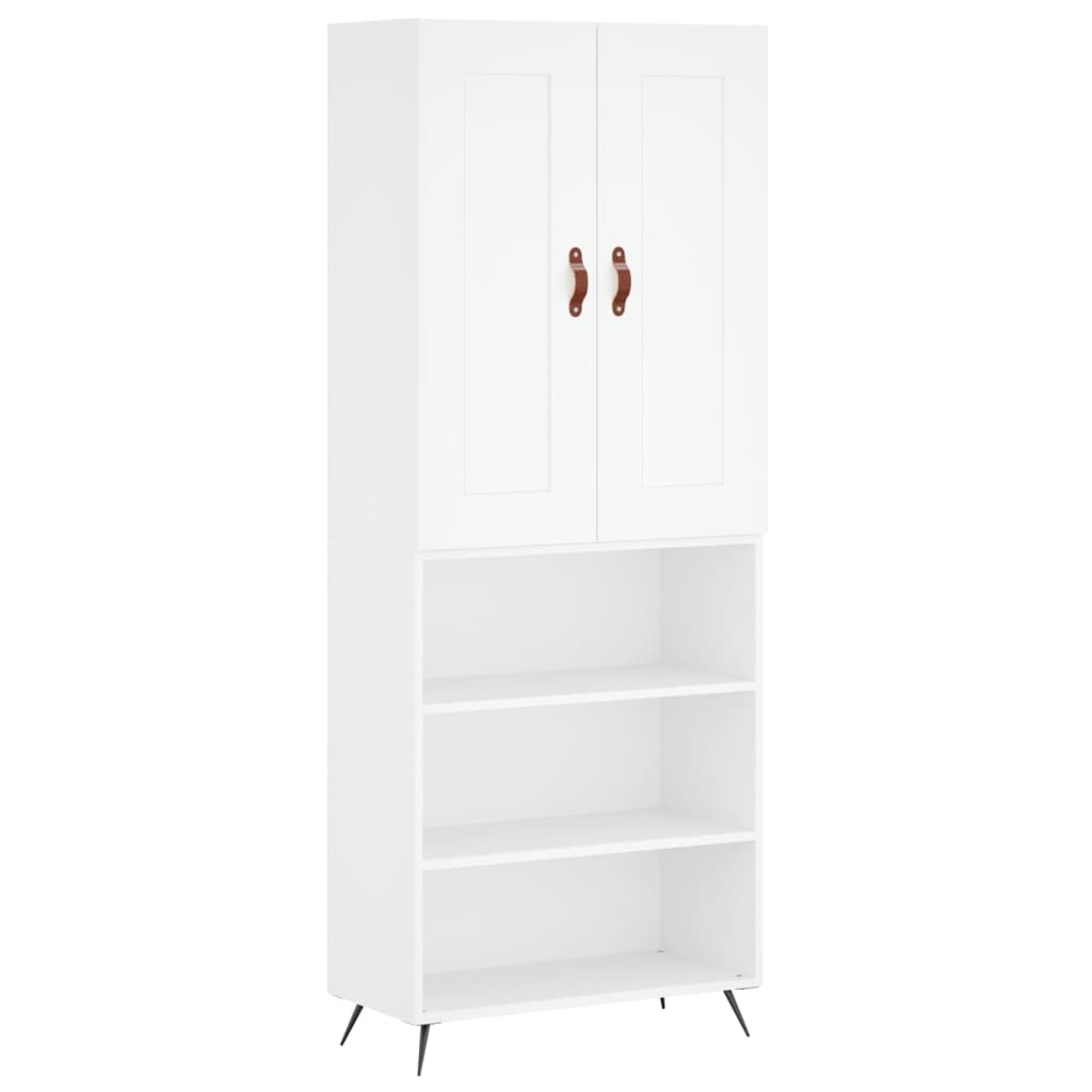 Aparador alto - Mueble de almacenamiento 69 Blanco