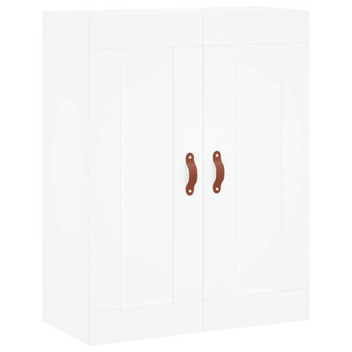 Armário alto - Bufete - Móvel de apoio 69,5x34x180 cm derivados de madeira branco pt741