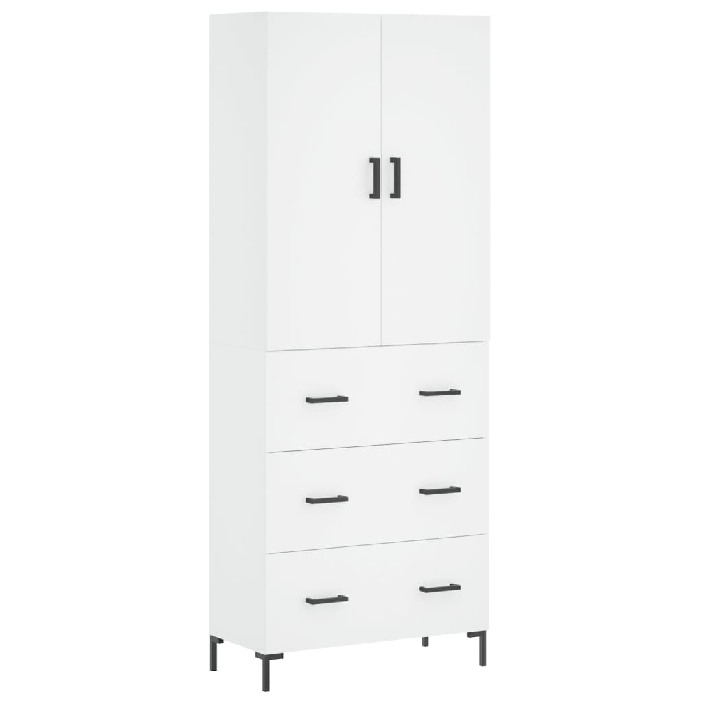 Aparador alto - Mueble de almacenamiento 69 Blanco