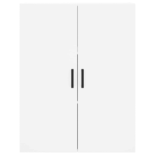 Armário alto - Bufete - Móvel de apoio 69,5x34x180 cm derivados de madeira branco pt654