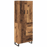Aparador - Bufete - Móvel de apoio com gaveta 2 pcs Madeira Antiga 69,5 x 34 x 180 cm pt140
