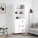 Aparador alto - Mueble de almacenamiento 69 Aparador alto - Mueble de almacenamiento 69 Blanco