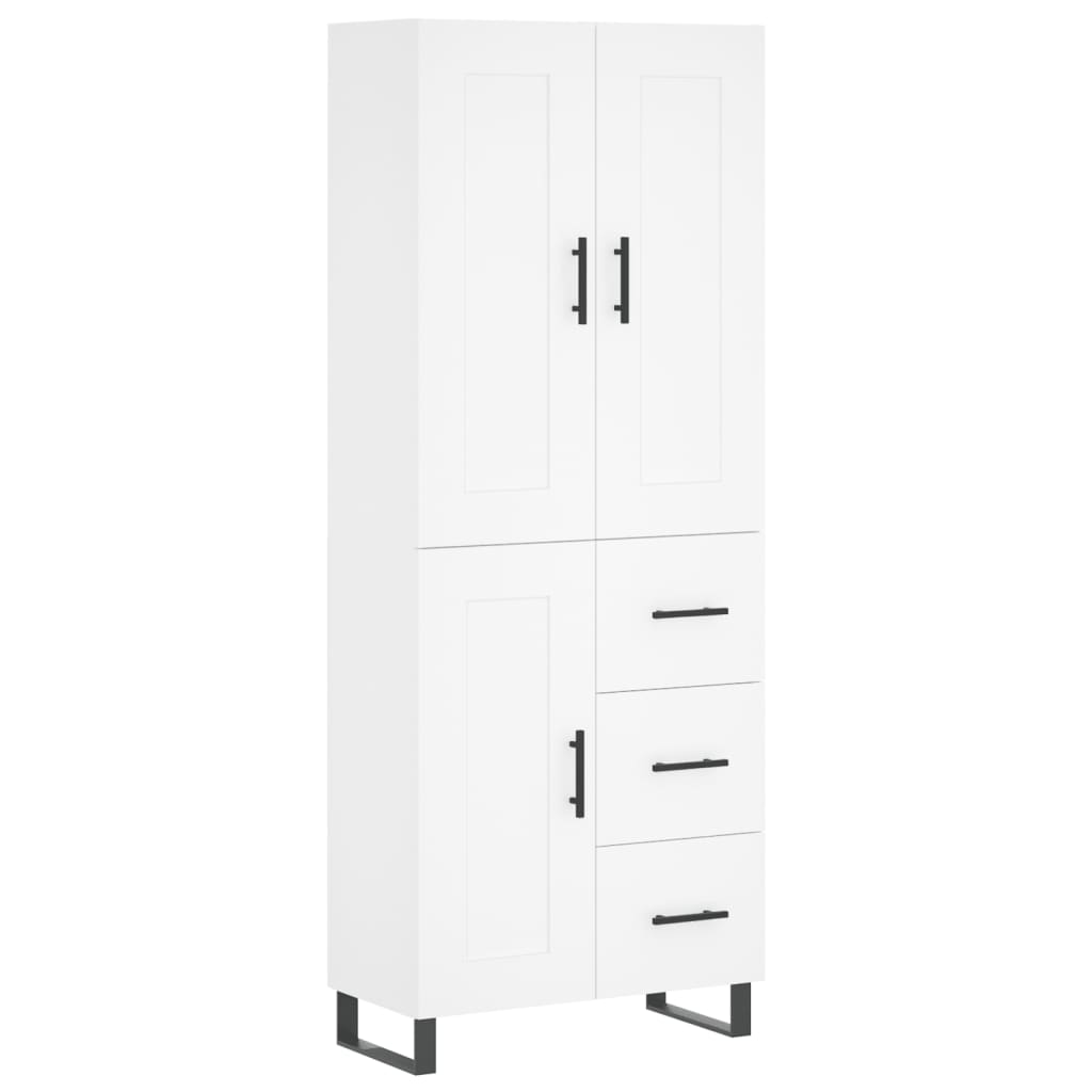 Aparador alto - Mueble de almacenamiento 69 Blanco