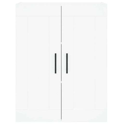 Armário alto - Bufete - Móvel de apoio 69,5x34x180 cm derivados de madeira branco pt739