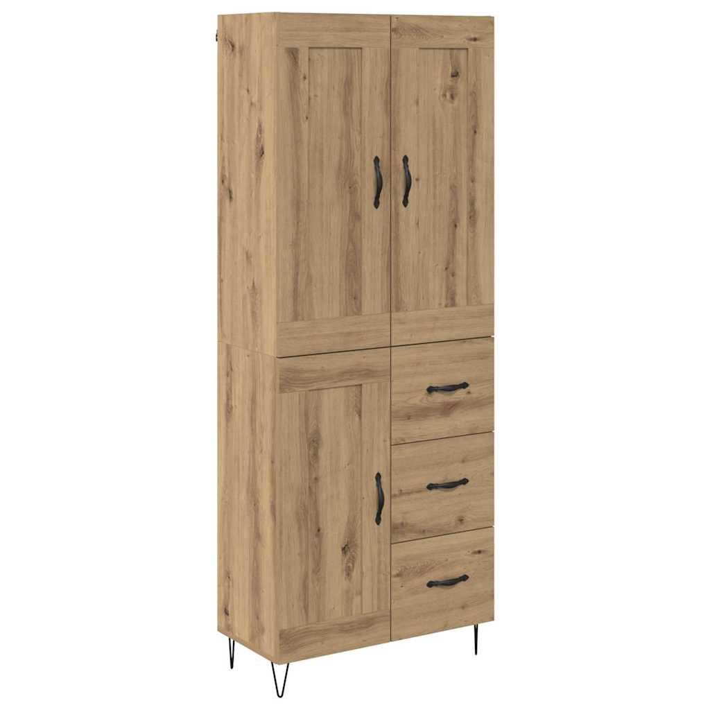 Aparador alto - Mueble de almacenamiento 69 Roble Artisan