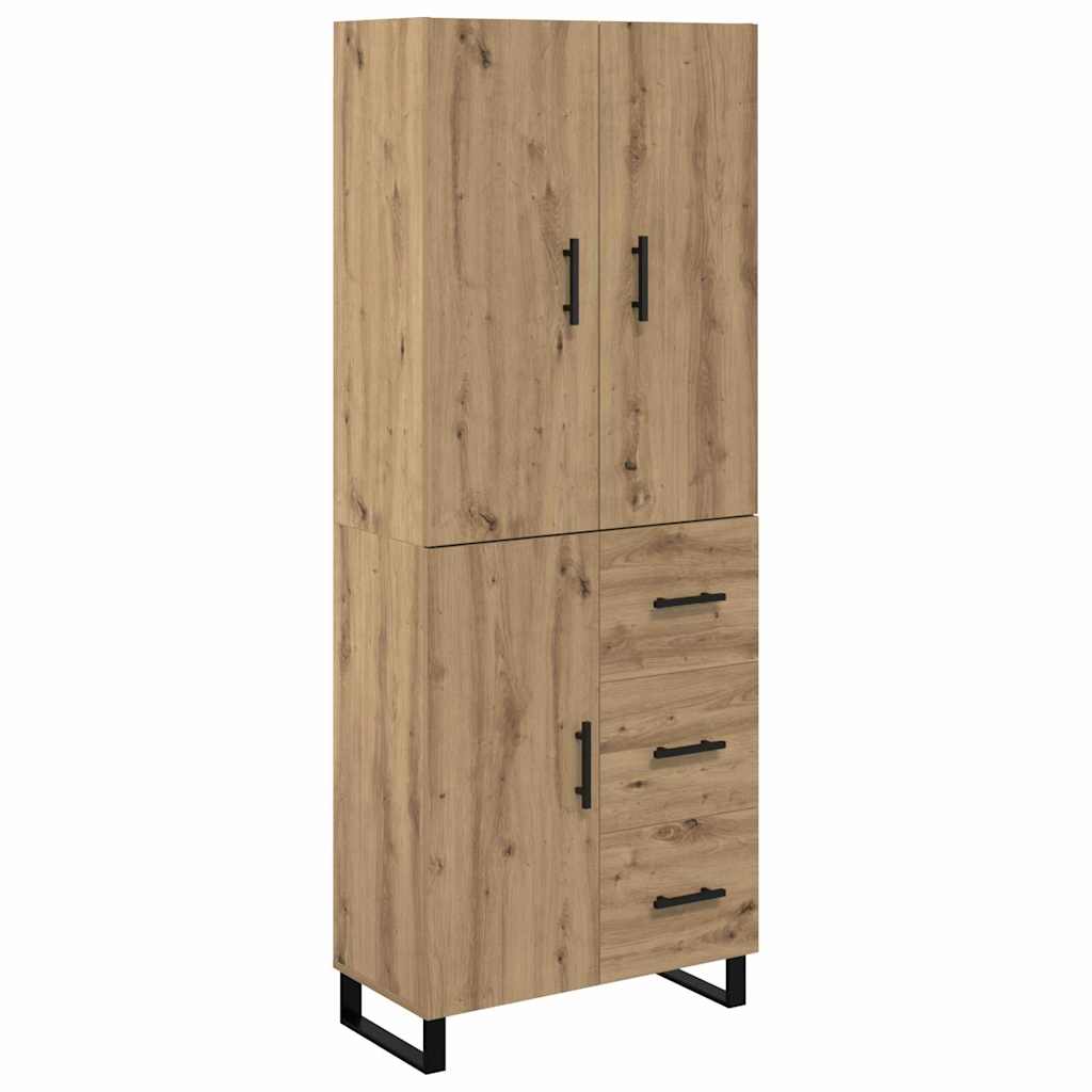 Aparador alto - Mueble de almacenamiento 69 Roble Artisan