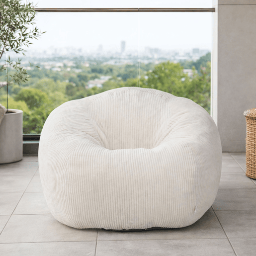 Puff relax pera HOMEMIYN em bombazina com enchimento de espuma