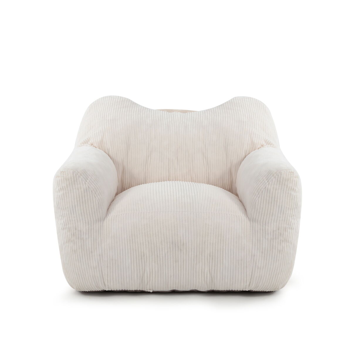 Puff relax cuadrado homemiyn de corduroy con relleno de espuma
