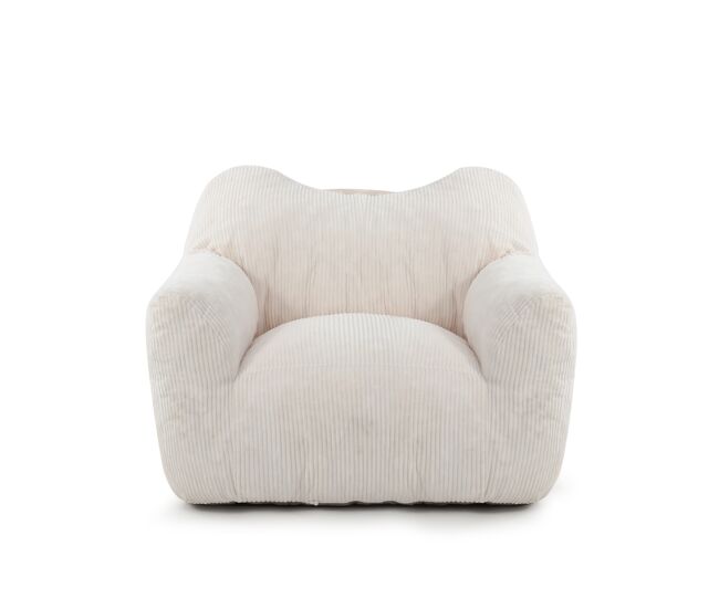 Puff relax cuadrado homemiyn de corduroy con relleno de espuma