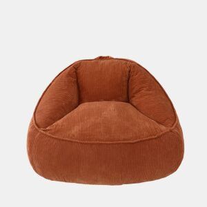 Sofá de chão relax HOMEMIYN tipo puff em bombazina com enchimento de espuma