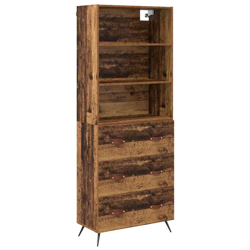 Aparador alto - Mueble de almacenamiento 69 Madera