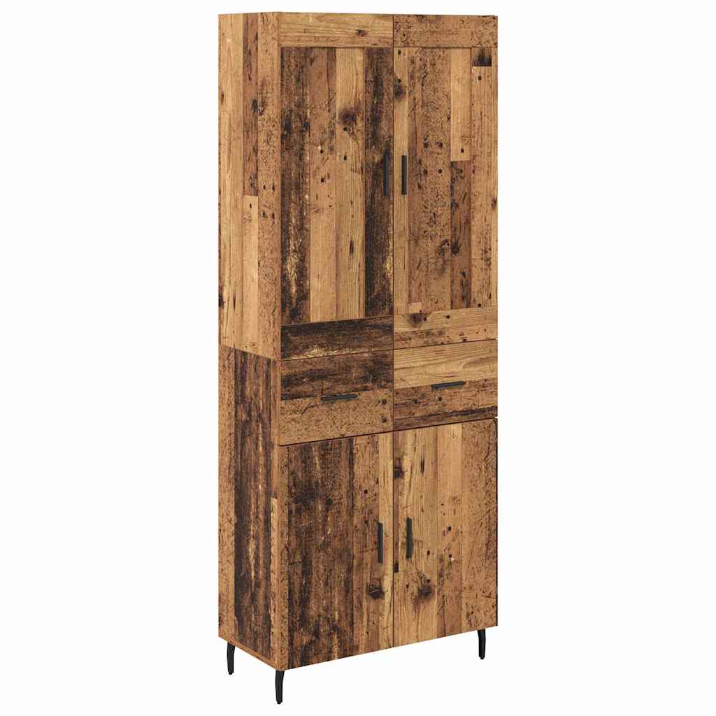Aparador alto - Mueble de almacenamiento 2 pcs 69 Madera