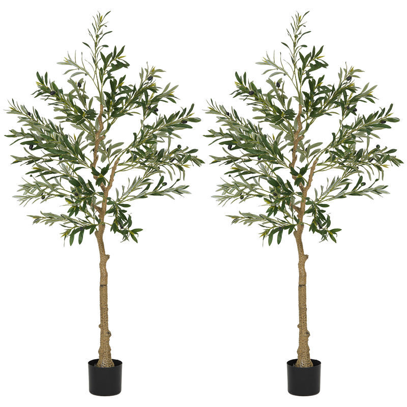 Olivos Artificiale Seda HOMCOM, hogar - decoración