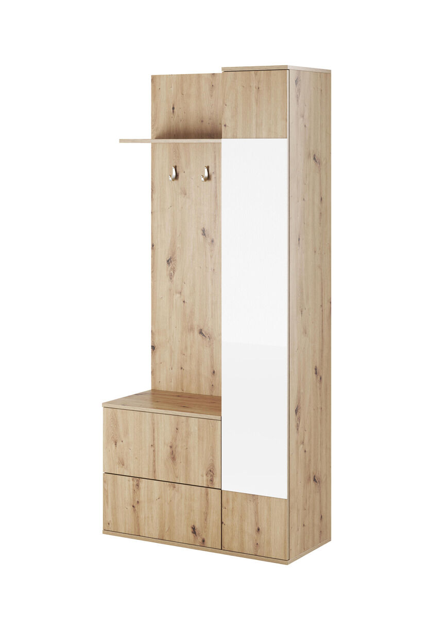 Armario de pasillo green 90x34x195 beige