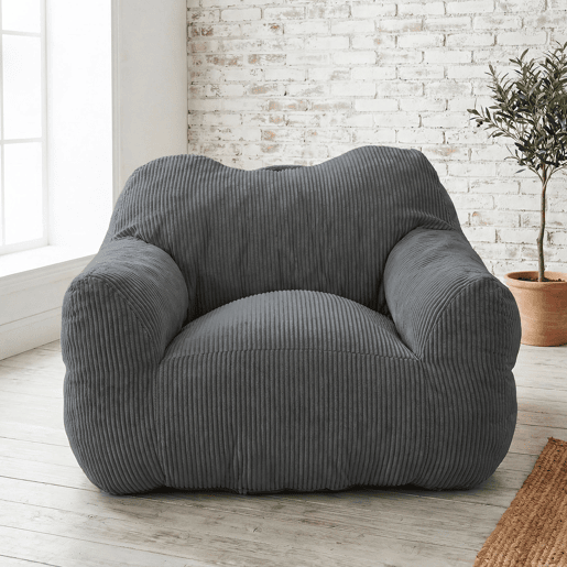 Puff relax quadrado HOMEMIYN em bombazina com enchimento de espuma
