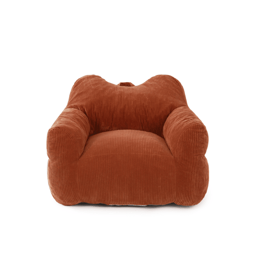 Puff relax quadrado HOMEMIYN em bombazina com enchimento de espuma