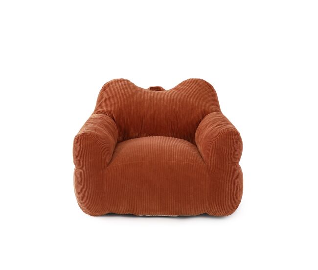 Puff relax cuadrado homemiyn de corduroy con relleno de espuma
