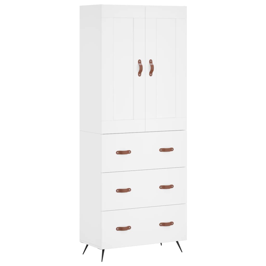 Aparador alto - Mueble de almacenamiento 69 Blanco