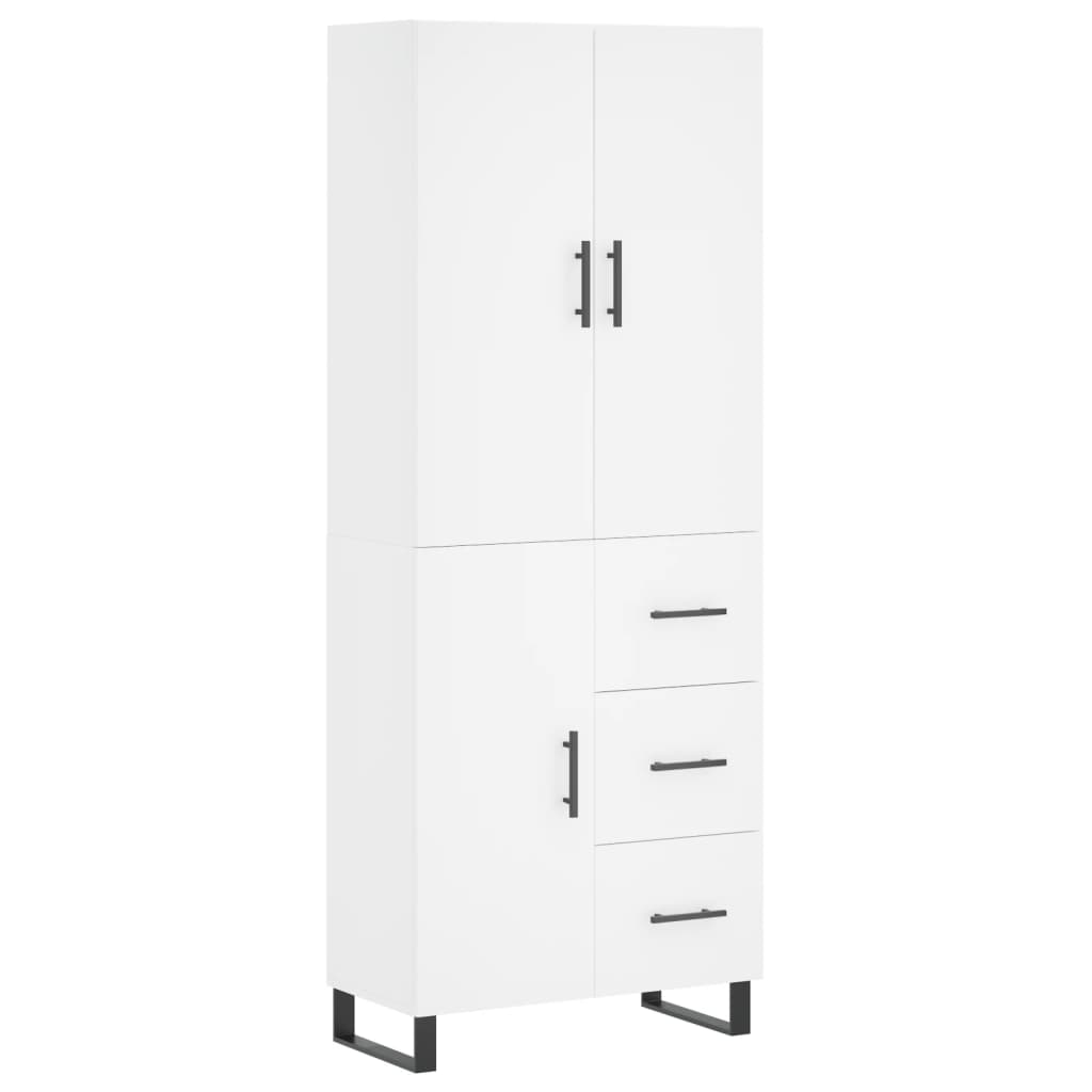 Aparador alto - Mueble de almacenamiento 69 Blanco
