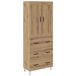 Aparador alto - Mueble de almacenamiento 69 Aparador alto - Mueble de almacenamiento 69 Blanco