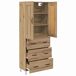 Aparador alto - Mueble de almacenamiento 69 Aparador alto - Mueble de almacenamiento 69 Blanco