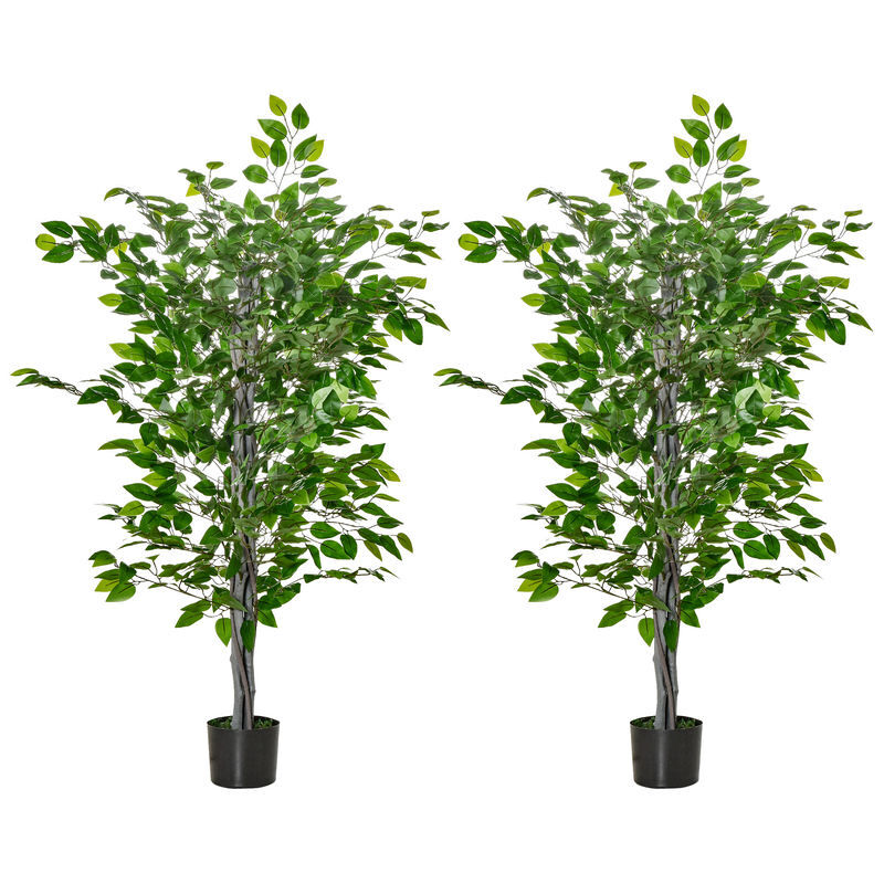 Plantas Artificiales PEVA, PE HOMCOM, hogar - decoración